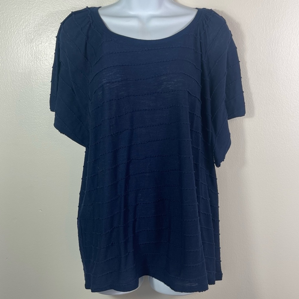 Lane Bryant Navy Blue Blouse